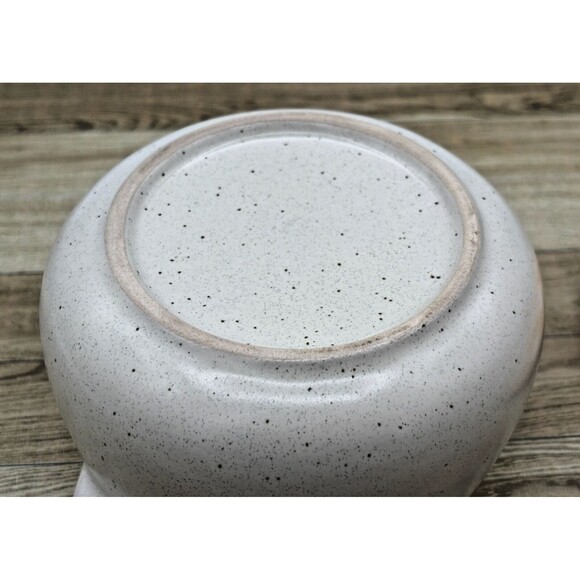 World Market Spotted Mushroom Lidded Soup Crock Gold Yellow Speckled Stoneware - Picture 9 of 14